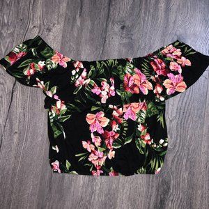 Floral off the shoulder top